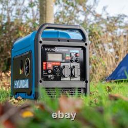 Hyundai 3200W / 3.2kW Petrol Inverter Generator Pure Sine Wave Lightweight Quiet