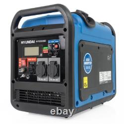 Hyundai 3200W / 3.2kW Petrol Inverter Generator Pure Sine Wave Lightweight Quiet