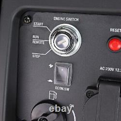 Hyundai 3200W / 3.2kW Petrol Inverter Generator, Pure Sine Wave Output