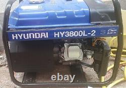 Hyundai 3.2kWith4.00kVa Recoil Start Site Petrol Generator (HY3800L2)