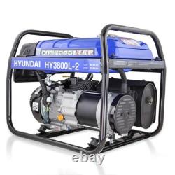 Hyundai 3.2kWith4kVa Petrol Site Open Generator with Recoil Start Grade A+