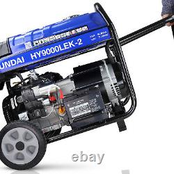 Hyundai 7kWith8.75kVa Recoil/Electric Start Petrol Generator HY9000LEK-2 GRADED