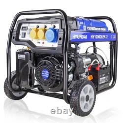 Hyundai HY10000LEK-2 8kW / 10.6kVA Electric Start Petrol Site Generator