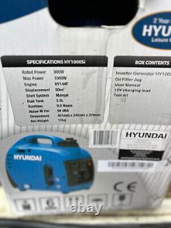 Hyundai HY1000Si 1000W Portable Petrol Inverter Generator