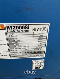 Hyundai HY2000Si 2kW Petrol Inverter Generator Portable Caravan Camping Hyundai HY2000Si 2kW Petrol Inverter Generator Portable Caravan Camping