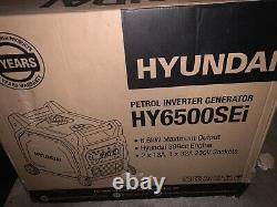 Hyundai HY6500SEI 230V Petrol 6000W 6.6kW 6kVA Inverter Generator