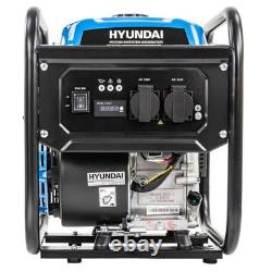 Hyundai Inverter Generator 3300W 3.3kW Open-Frame Petrol Recoil Portable H3750i