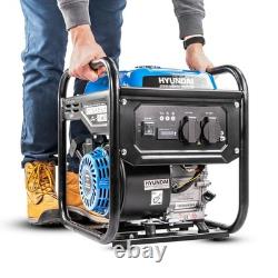 Hyundai Inverter Generator 3300W 3.3kW Open-Frame Petrol Recoil Portable H3750i