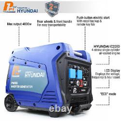 Hyundai P4000i Portable Petrol Generator Inverter Suitcase Silent 3800With3.8kW
