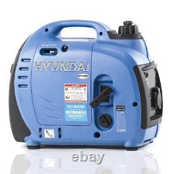 Hyundai Petrol Inverter Generator Portable Silent Suitcase 1kw 1.2kVA 1000W