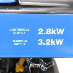 Hyundai Petrol Open Generator Recoil Start 3.2kW Max Overload Protection Blue -H