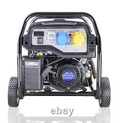Hyundai Petrol Site Open Generator Electric, Recoil Start 3.2kW / 4kVA Wheels