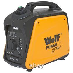 Inverter Generator 1200w Wolf Silent Petrol 4 Stroke Portable Camping Power