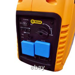 Inverter Generator Petrol 2000W Watts RocwooD Portable Camping FREE Oil