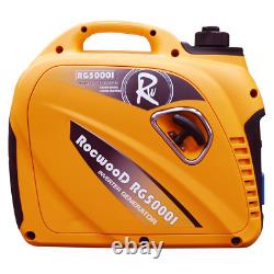 Inverter Generator Petrol 2000W Watts RocwooD Portable Camping FREE Oil