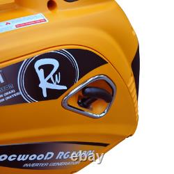 Inverter Generator Petrol 2000W Watts RocwooD Portable Camping FREE Oil