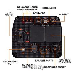 Inverter Generator Petrol 3KW 3.3KW Suitcase for Storm Flood Home Backup Power