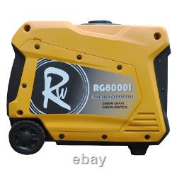 Inverter Generator Petrol 4000W Watts RocwooD Portable Camping FREE Oil