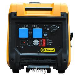 Inverter Generator Petrol 4000W Watts RocwooD Portable Camping FREE Oil