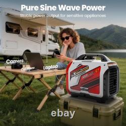 Inverter Generator Petrol Portable 2000W Suitcase for Camping 15kg App control