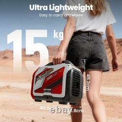 Inverter Generator Petrol Portable 2000W Suitcase for Camping 15kg App control