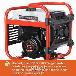 Inverter Generator Petrol Portable Quiet 1000W Suitcase 4 Stroke for Camping RV