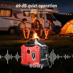 Inverter Generator Petrol Portable Quiet 2000W Suitcase 4 Stroke for Camping RV