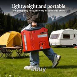 Inverter Generator Petrol Portable Quiet 2000W Suitcase 4 Stroke for Camping RV