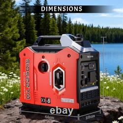 Inverter Generator Petrol Portable Quiet 2000W Suitcase 4 Stroke for Camping RV