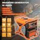 Inverter Generator Petrol Portable Quiet 3200w Suitcase 4 Stroke For Camping Rv
