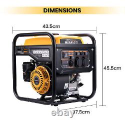 Inverter Generator Petrol Silent 3200W 3.5KVA Camping Outdoor charge Phone/PC