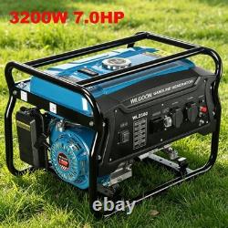 Inverter Generator Petrol max. 3200W 7.0HP for Storm Flood Home Backup Power UK