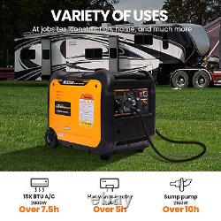 Inverter Petrol Generator Portable 5.5KW 5000W Suitcase For Camping RV job site