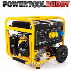 JCB G8000PE 7.9kW 9.8kVA Petrol Generator Site 115V 230V 15hp 457cc JCB