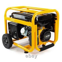 JCB Petrol Site Generator 3.6kW / 4.5kVA JCB Engine, Recoil Pull Start 230V