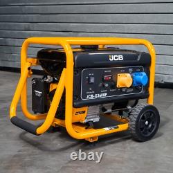 JCB Petrol Site Generator 3.6kW / 4.5kVA JCB Engine, Recoil Pull Start 230V