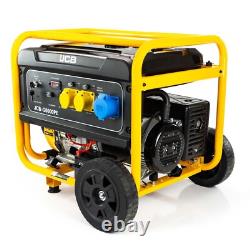 JCB Site Generator 7.9kW 9.8kVA Petrol 115V 230V 15hp 457cc Electric Start