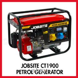 Jobsite Petrol Generator 115V/230V 4 Stroke 6.5HP Air Cooled Engine Portable