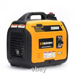 LCD Air Heater+ Digital IEKHEM Quiet Portable Inverter Petrol Generator 4 Stroke