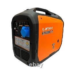 LIFAN 2000w PETROL INVERTER SUITCASE GENERATOR 230V 240V CAMPING LEISURE HOME