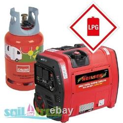 LPG/Petrol Neilsen SE2000iE Electric Start 2.1Kw Petrol Suitcase Inverter Genera