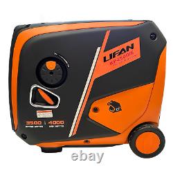 Lifan 4000w Inverter Petrol Generator 230v Electric Start Handle & Wheels 4.0kw