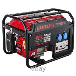 Loncin LC3500-A 3KW Portable Petrol Generator Site Construction Hire Power