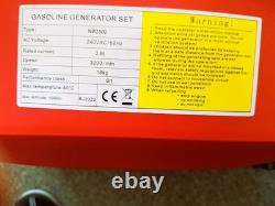 MACHINE MART Petrol Generator 230/240v/ 50hz- class 1 Portable, Power Supply