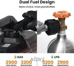 MaXpeedingrods 3500W Dual Fuel Petrol LPG Inverter Generator MXR3500S Portable