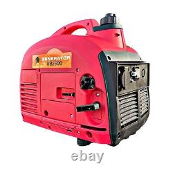 Mobile Portable Generator 2000W Petrol Suitcase Inverter Camping UK Plug