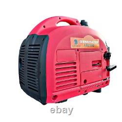Mobile Portable Generator 2000W Petrol Suitcase Inverter Camping UK Plug