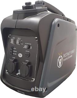 Nassboards Portable Suitcase Inverter Petrol Generator 4 Stroke 6.5HP 2000W 12V