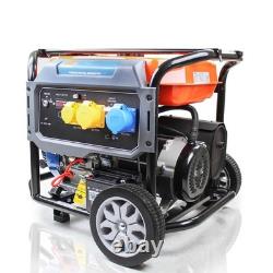 P1 Petrol Open Frame Site Generator 7.9kW / 9.8kVa Electric Start & Wheel Kit