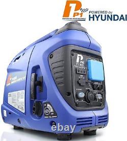 P1 p1000i petrol generator portable power 1000w powered hyundai ultra quiet 4